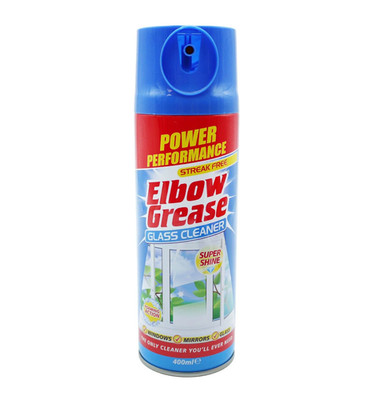 Glasreiniger Spray Streifenfrei Super Shine Schaumwirkung Elbow Grease 400Ml