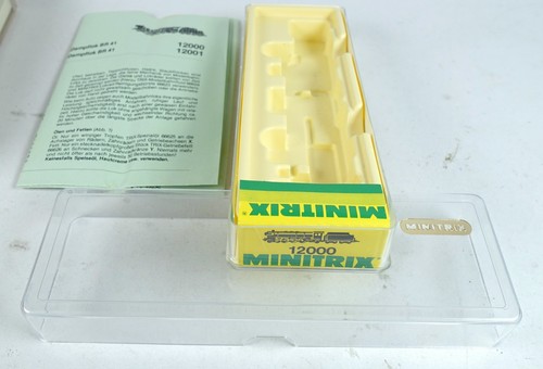 leere Spur N OVP Minitrix 12000 LEERKARTON Dampflok BR 41 014 Leerverpackung [04 | Zustand: Gebraucht