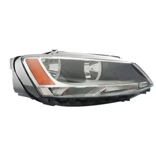 For 2011-2017-2018 Volkswagen Jetta Headlight Halogen Right Passenger Side Black