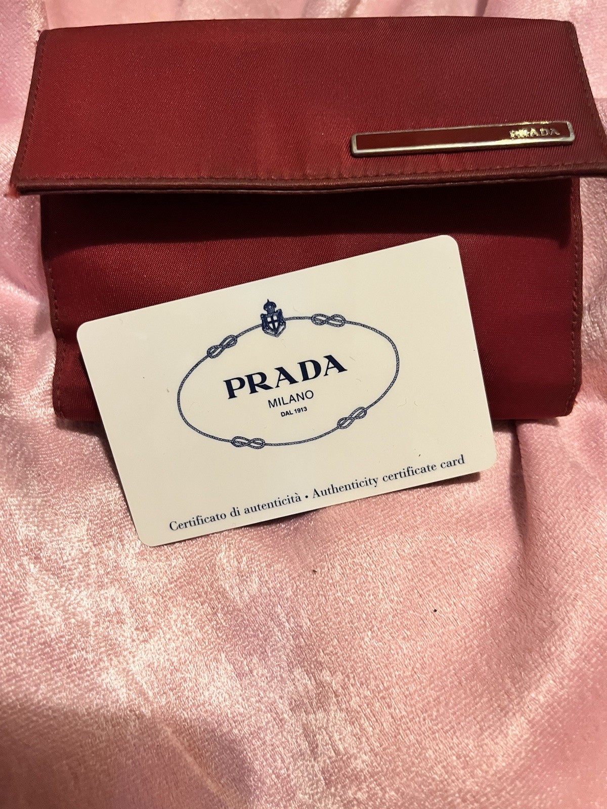 Vintage Authentic Prada Wallet with COA