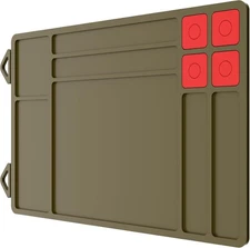 Pistol Gun Cleaning Mat, Thick Pad with Magnetic OD Green 