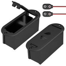9V Battery Holder with Connector Cover 9 Vlot Battery Holder Case Box for Gui...