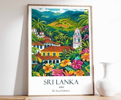 5_Sri Lanka Druck, Sri Lanka Reiseposter, Nahost Reisedruck, Islamic De