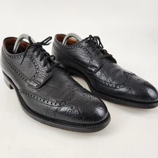 Church's Shoes Mens Size 9.5 B Black Cotswold Longwing Derby Made in England