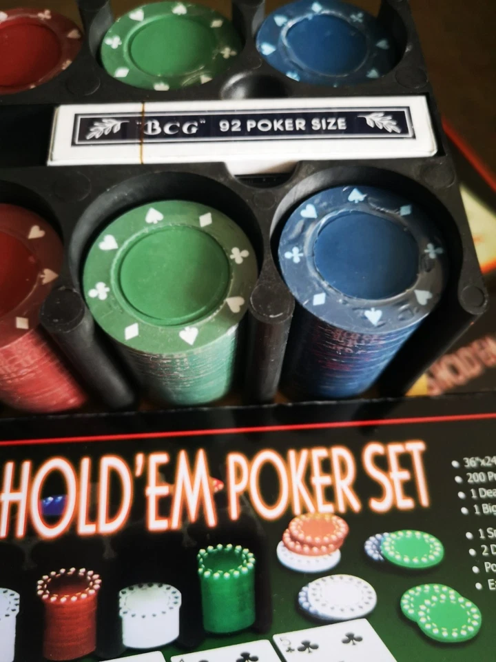 Texas Holdem Poker Set by L.A.D Essentials with Chip Holder and Instructions - Image 4 of 4