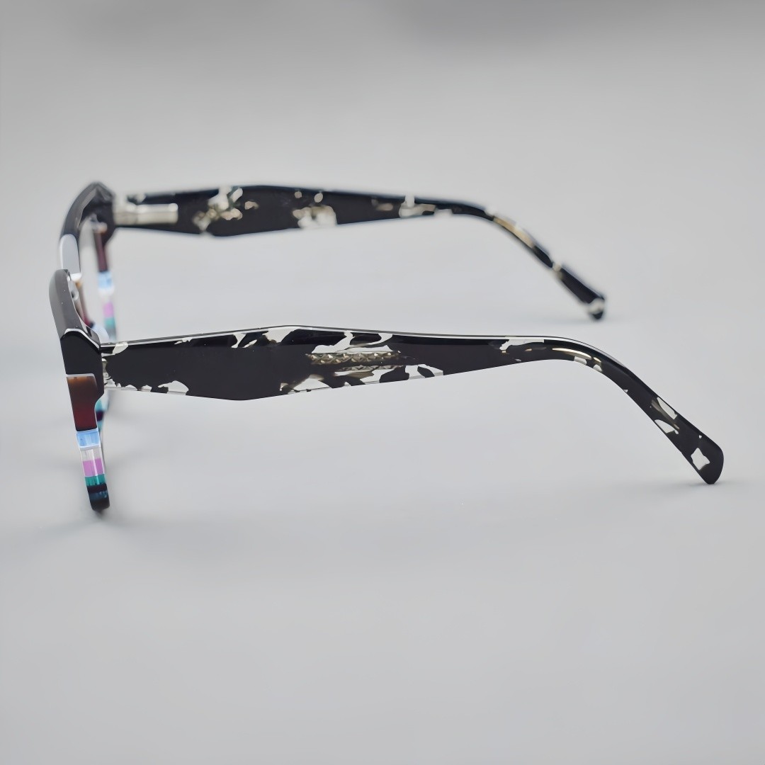 Clourful Eyeglasses Fashion Vintage Square Thick Acetate Eyeglasses Frames Women