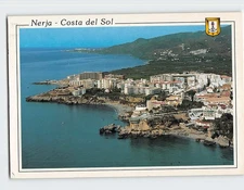Postcard Aerial partial view Costa del Sol Nerja Spain