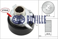Ruville Spannrolle Keilrippenriemen 55248 FüR Ford Escort 6 GAL AAL ABL AFL ALL
