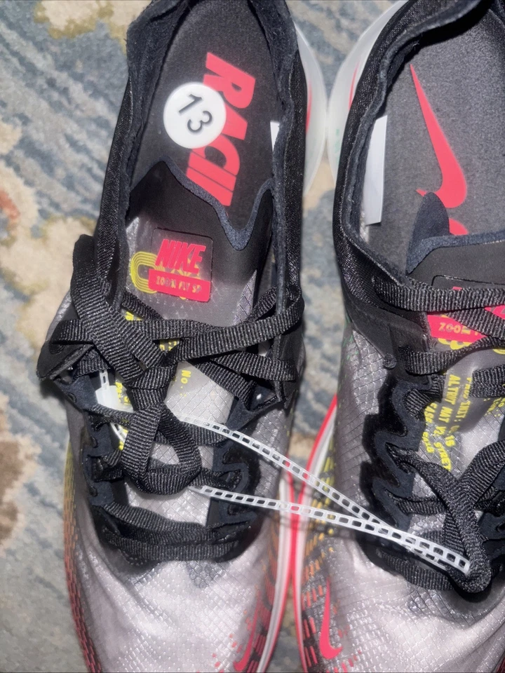 Nike Men’s Zoom Fly SP Fast Black Red Orbit Running Shoes BV6105-001 Size 13 New - Image 3 of 4