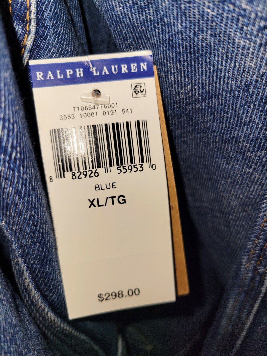 POLO RALPH LAUREN Men's Polo 1967 Tiger Patch Blue Denim
