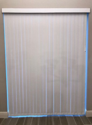 NEW White/ Off White Fabric Vertical Blinds