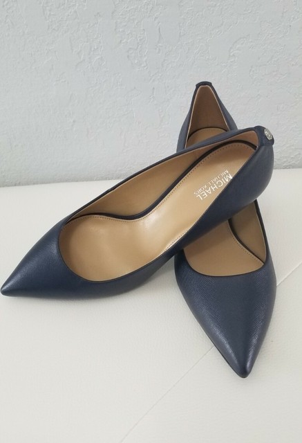 michael kors flex kitten pump navy