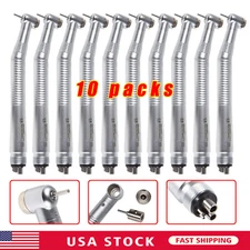 10 Pcs Seasky Dental High Speed Turbine Handpiece Push 4Hole Fit NSK PANA MAX CE