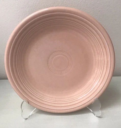 Fiesta Homer Laughlin 7 1/4" Lead Free Side Plate Salmon/Peach ~ Excellent