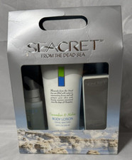 Seacret From The Dead Sea 4 Piece Nail Body Care Kit "Cucumber Melon" NIB