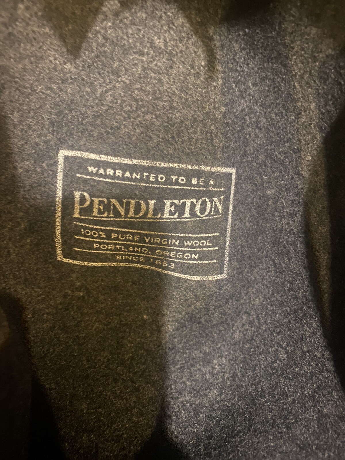 Pendleton Gray Wool Fedora Hat Medium Made In USA - image 3