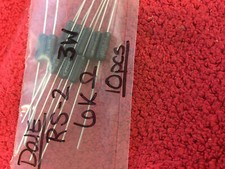 DALE RS2 6K 3 WATT RESISTORS 10 PCS  NOS