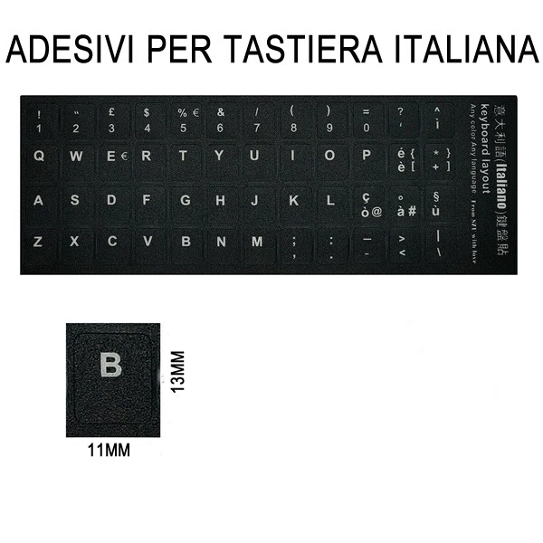 Adesivi tastiera Italiana Dark Grey studiati appositamente per LENOVO ThinkBook Adesivi tastiera Italiana Dark Grey studiati appositamente per LENOVO ThinkBook