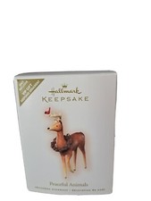 Hallmark Keepsake Peaceful Animals Deer Cardinal Bird Christmas Ornament NEW NIB