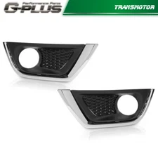 Bumper Fog Light Covers Bezel Chrome Trim  Fit For  Jeep Compass 2017 2018 2019
