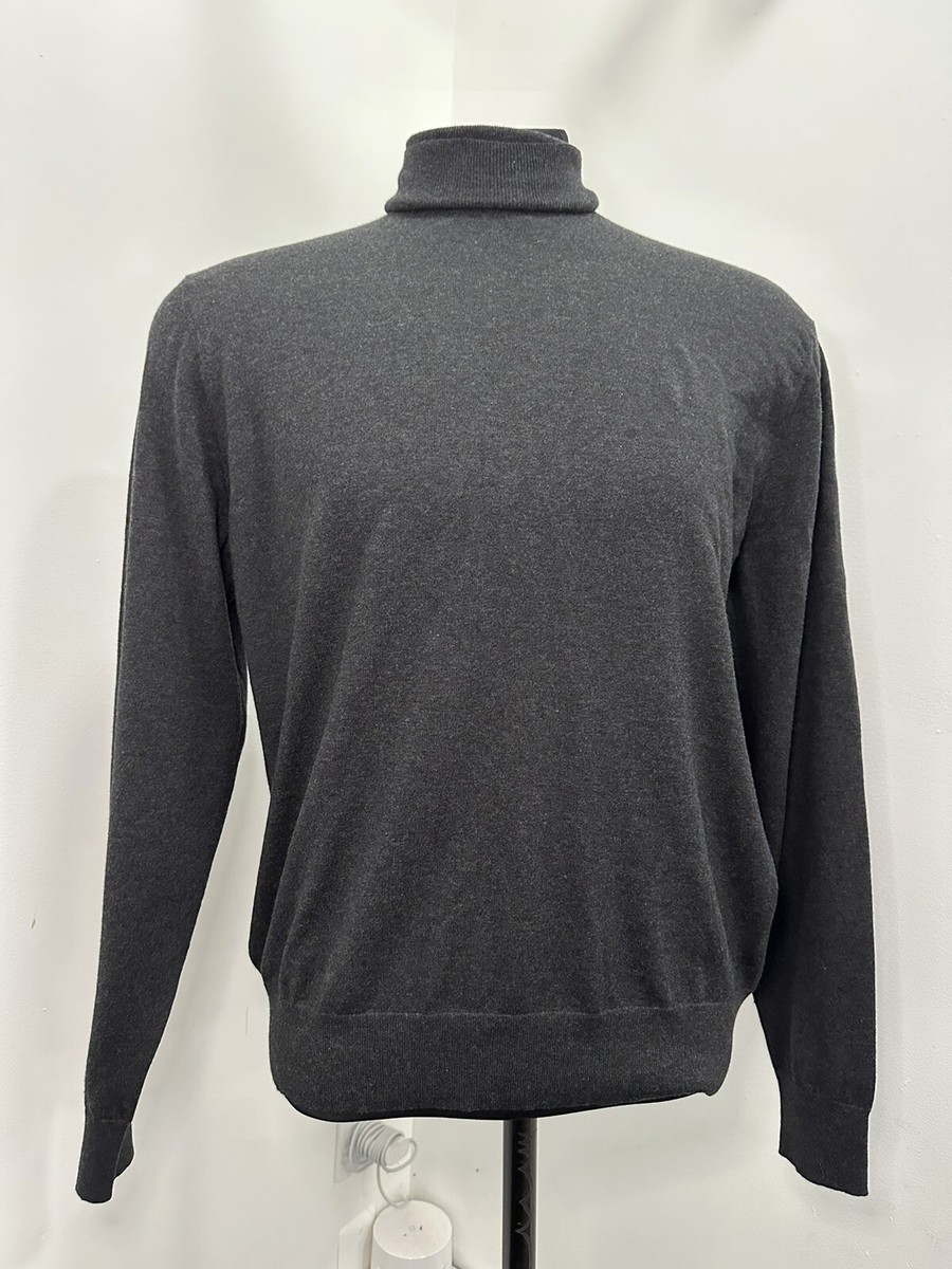 Ralph Lauren Purple Label Men’s Dark Grey Cashmere Turtleneck Sweater NWT  $1095