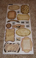 TerraCotta Safari ~ Creative Imaginations Sonnets Stickers bySharon Soneff