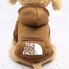 The Dog Face Felpa Con Cappuccio per Cani, Cappottino Invernale All-In-One in Mo