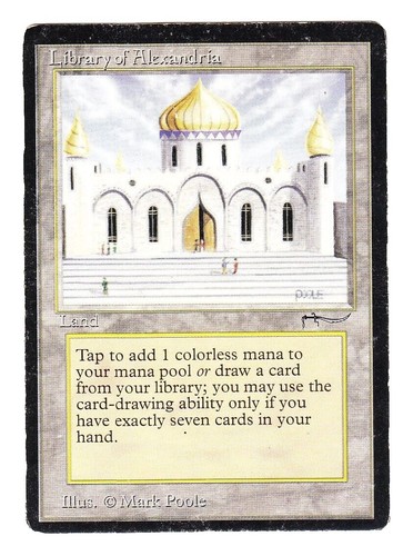 MTG Island of Wak-Wak Arabian Nights LP/NM (Reserved List Magic