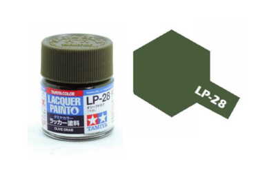 TAMIYA PAINT 82128 LP-28 OLIVE DRAB [MATT] (Lacquer) 10ml