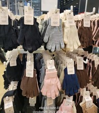 2 Pack Womens Touchscreen Gloves Primark Stretch Winter Warm Magic Soft Gloves