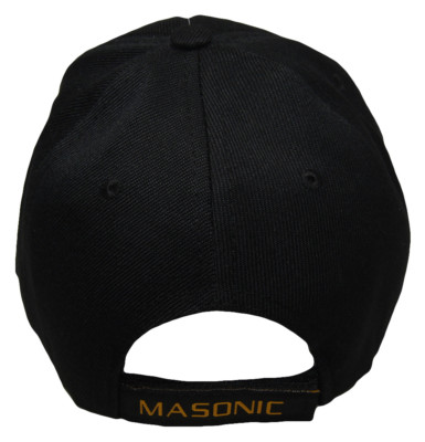 Muratore Massonico (Grigio Ombra) Nero/Oro Massonico Lodge Sfera Cappello - Foto 11