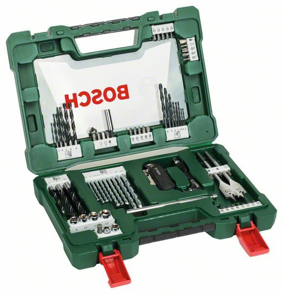 Bosch V-Line Box, Bohrer- Und Bit-Set, 68-Teilig, Klappmesser, Magnetstab-image