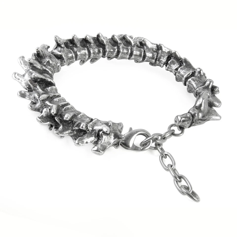 Alchemy Gothic Vertebrae Pewter Bracelet Metal Spine Bone Links Chain Punk A29 - Image 4 of 4