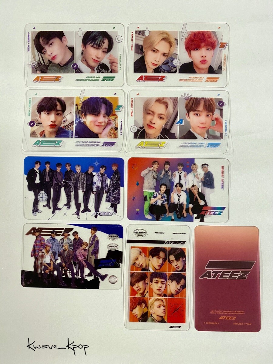 ATEEZ 25 PIECES TRANSPARENT PHOTO CARD - DESIGNED BY LADYBUG