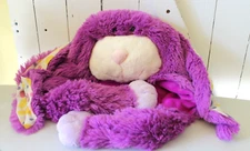 MY PILLOW PETS  PLUSH PURPLE  BUNNY HAT KIDS NEW