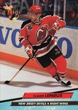 CLAUDE LEMIEUX 1992-93 Fleer Ultra #114 NEW JERSEY DEVILS RW Hockey Card