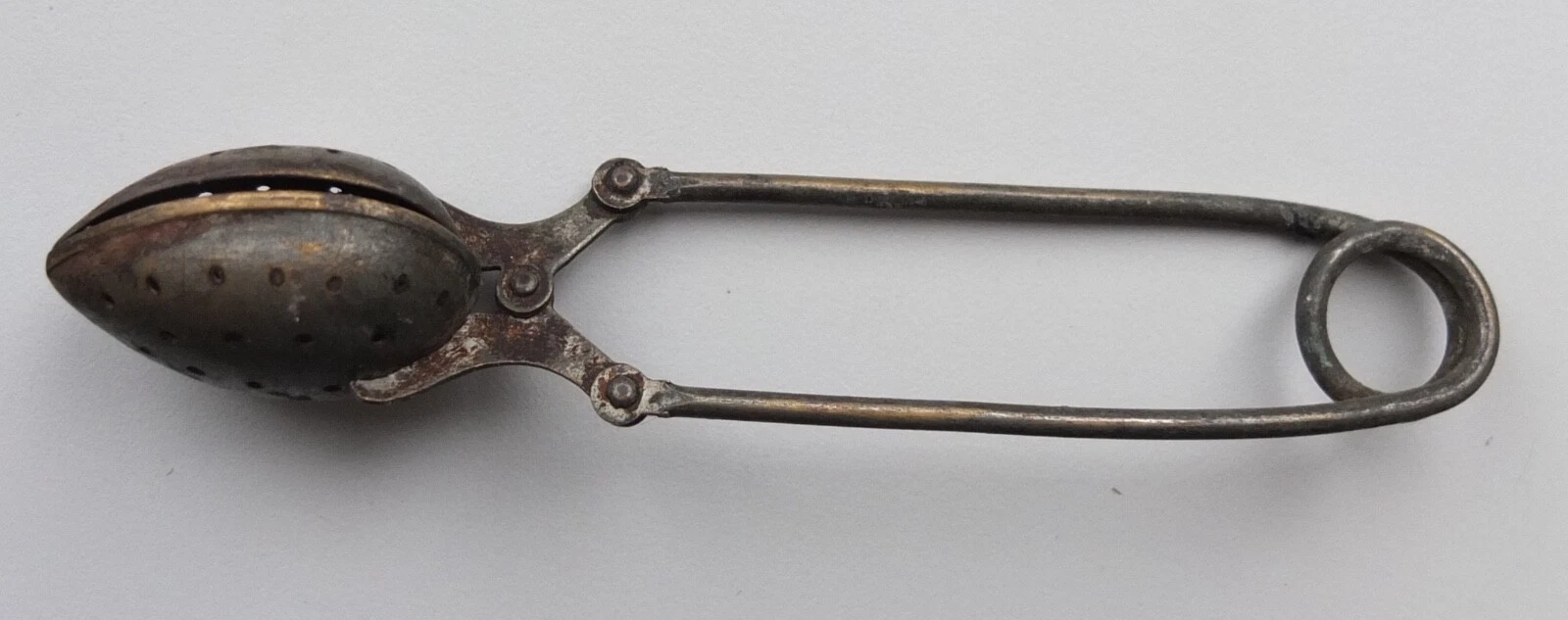Antique Tea Infuser, Hinged Spoon, Imperial Russia 1900's