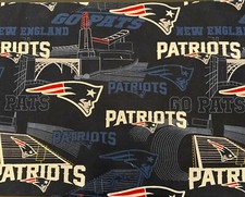NFL New England Patriots Stadium Cotton Fabric by the Half Yard 18" x 44"