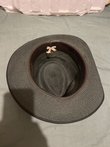 Akubra Hat Pocketweight CAPRICORN Polypropylene Grey Fedora Aus VINTAGE 55cm EUC - Picture 4 of 8