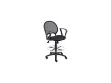 Boss B16217 Mesh Drafting Stool with Loop Arms