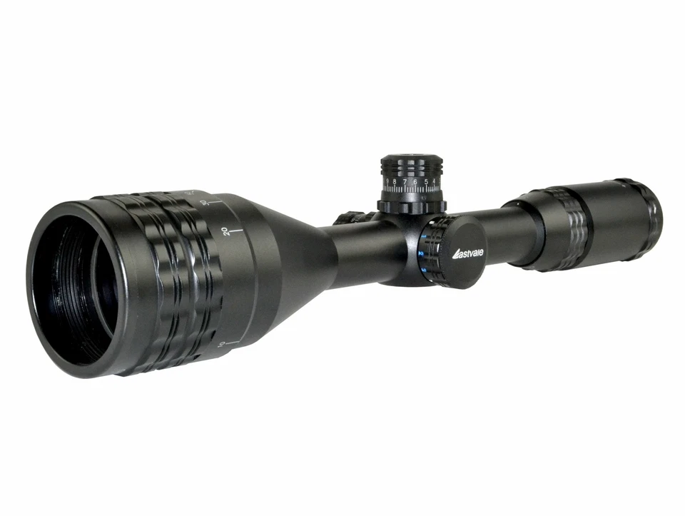 Mira para rifle 3-9X50 con anillos, punto mil, AO frontal, parasol, garantía de EE. UU. + vendedor de EE. UU. Foto 2 de 4