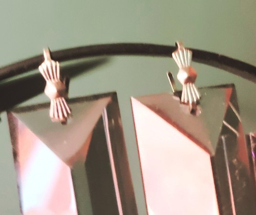 1pc Elongated Crystal Chandelier Prism Oblong Coffin Mirrored Smoke Single Hole - Picture 2 of 9
