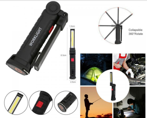 Lyneun Luci Da Lavoro Portatile, Luce Di Sicurezza USB Ricaricabile - Foto 9