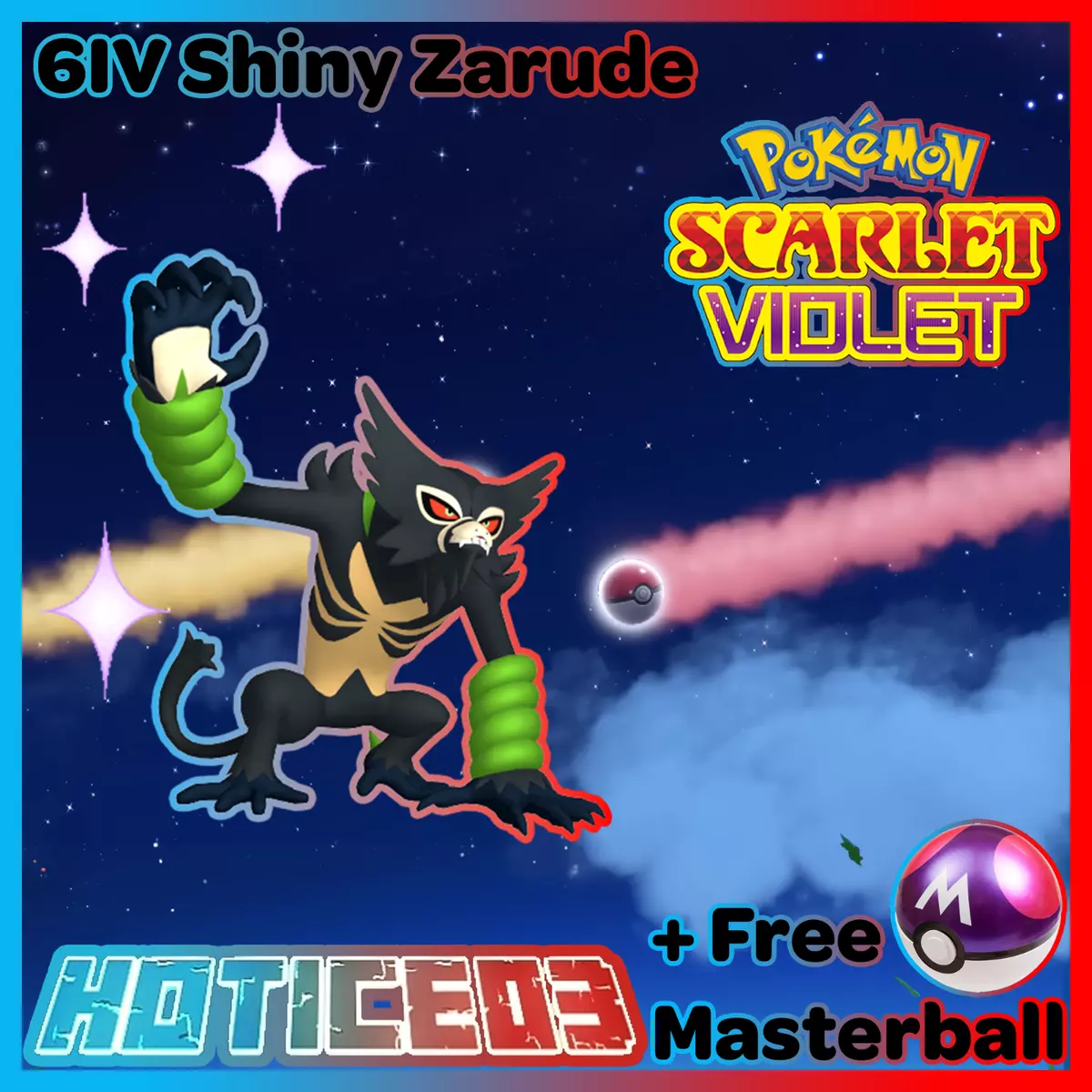 SHINY ZARUDE 6IV UNRELEASED | Exclusive | Pokemon Scarlet & Violet