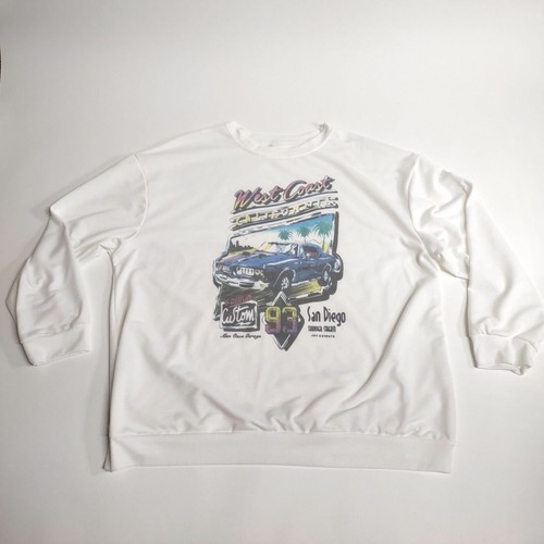 SheIn Mens Large White Graphic T Shirt 