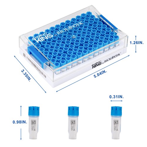 Frascos criogénicos estándar Biologix SBS rosca externa 0,4 ml, 96 pozos - Imagen 6 de 28