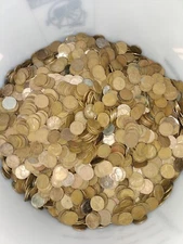1 Pound Of Wheat Cents Pennies Unsearched Including Steels 