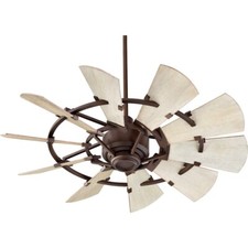 Quorum Windmill 44" Fan, Oiled Bronze - 94410-86