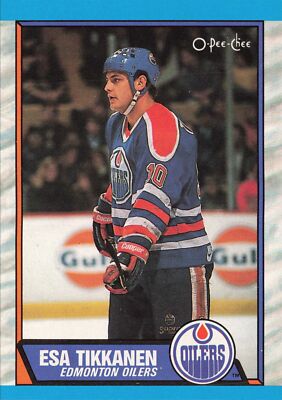 Esa Tikkanen #12 1989-90 O-Pee-Chee Edmonton Oilers