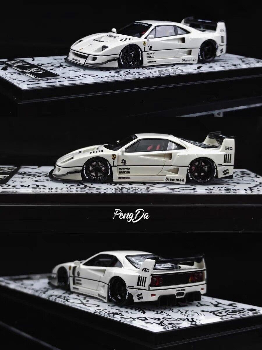 1/64 error 404 フェラーリ F40 LBWK 白　デカール付き